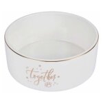 Gamelle pour chien & chat 'together' 16cm blanc
