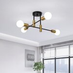 [jamais utilis] ganeed lampe  suspension de lustre moderne rglable en hauteur 4 lumires industriel ...