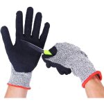 Gant anti coupure, gant huitre la protection de niveau 5 en treillis m�tallique en acier inoxydable convient ...