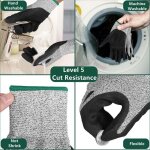 Gant anti coupure, gant huitre la protection de niveau 5 en treillis mtallique en acier inoxydable convient ...