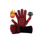 Gants de barbecue en silicone antidrapants en407 pour barbecue, four, four, gants de cuisson rsistants ...