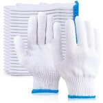 Gants blancs pour hommes et femmes, 12 paires de gants de cuisine, adaptables aux grillades,  la cuisine, ...