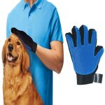 Gant brosse carder enl�ve les poils massage pour chiens et chats nettoyage