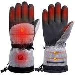Gants chauffants hiver rglables 40 - 55c, impermables cran tactile pour moto ski plein air