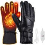 Gants chauffants usb, gants chauffants pour hommes et femmes, gants d'hiver chauffants imperm�ables avec ...