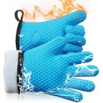 Gant chemin�e anti feu, gants de four, gant de cuisine double, �tanche et anti - chaleur