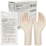 Gants chirurgicaux st�riles en latex poudr�s mercator santex 7. 0, 50 paires