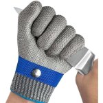 Gants rsistants aux coupures - pour couper la viande, fileter, mandoline, hutres, dcouper, etc. - ...