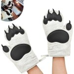Gants de cuisine, gant anti chaleur, 1 paire griffe d'ours mignonne gants four antid�rapant design antid�rapan ...