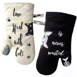 Gants de cuisine , gants de cuisine r�sistants � la chaleur, maniques et mitaines pour cuisiner, griller, ...