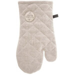 Gant de cuisine endo, coton, manche en cuir �cologique