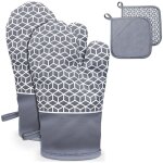 Gants cuisine silicone rsistance 300c maniques barbecue antidrapants