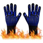 Gants de four extr�me r�sistance � 800 ?, silicone imperm�able et anti - huile, pour soudure et cuisine, ...