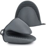 Gants de four en silicone pour friteuse  air chaud, 1 paire de mini - gants de four extra pais, rsistants ...