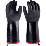 Gants isol�s r�sistants � la chaleur / au froid pour barbecue / grill mitaines de four pour fumeur, support ...
