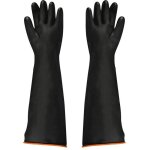 Gants en latex noir, 1 paire, 55 cm, r�sistants aux acides et aux alcalis, s�curit� industrielle, gants ...