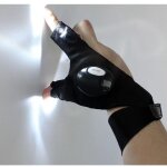Gants avec led int�gr�es aux doigts, gants lumineux pour la p�che de nuit, gants �clair�s pour les r�parations ...