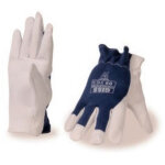 Gants de manutention 100 % coton g - precision cuir fleur de ch�vre beige / bleu t9 - giss - 839968