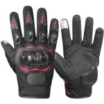 Gants de moto, doigts entiers, pour la conduite de moto en ext�rieur, prot�gent l'�cran tactile, r�sistants ...