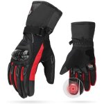 Gants de moto hiver homologu�s, gants � trois doigts �cran tactile imperm�able, protection leg�re et ...