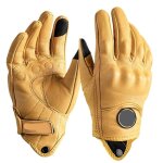 Gants moto homologu� gants de moto en cuir r�tro vintage hommes femmes moto cyclisme gants d'hiver �cran ...