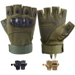 Gants de moto sans doigts, respirants et renforcs, pour garons. gants demi - doigts, adapts  la moto, ...