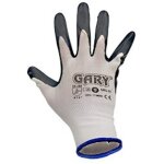 Gant en nitrile gris gary ecoflex taille 8 sans coutures en polyester offre exclusive