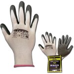 Gant en nitrile gris sifer, double couche de nylon, xxl, taille 11