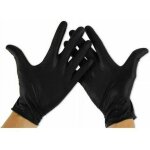 Gants nitrile - mediprotec - taille s - non poudr�s - r�sistants aux produits chimiques - ambidextres ...