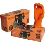 Gant black mamba nitrile orange std - bo�te de 100 taille xl - 9 / 10