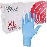 Gants en nitrile velo bleu xl, 100 pi�ces