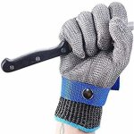 Gants de protection contre les coupures maille m�tallique acier inoxydable gants de s�curit� alimentaire ...