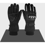 Gants tactiques de moto � coque rigide en acier inoxydable doubl�s polaire, con�us pour la protection ...