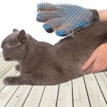 Gant de toilettage doux d�moulage efficace pour animal brosse � �piler mass?? pour chien chat