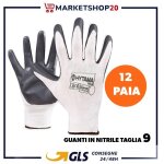 Gants de travail professionnel enduit en nitrile taille 9 - 12 paire