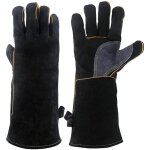 Gants de travail rsistants  l'usure pour soudage, feu, pour chauffage au bois, chemine, pole, four, ...