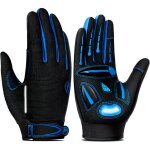 Gants velo vtt unisexes anti - choc anti - d�rapant avec gel rembourr�, gants cyclisme homme doigt complet ...
