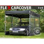 Garage pliant flex carcover, 3x6m, noir