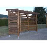 Garage  vlo en bois robuste