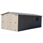 Garage voiture en bois gardiun mikhail ii - 20 m² extérieur 616x324x192 / 222 cm Garage voiture en bois gardiun mikhail ii - 20 m² extérieur 616x324x192 / 222 cm
