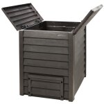 Garantia - graf composteur thermo wood + grille de fond - brun - 600 litres Garantia - graf composteur thermo wood + grille de fond - brun - 600 litres