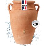 Garantia - r�servoir amphore antik 250 l terracotta avec bac � plantes