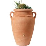 Garantia - r�servoir mural amphore antik 260 l terracotta avec bac � plantes
