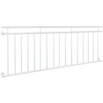 Ecd germany - garde - corps balcon français - 225 x 90 cm - blanc - en acier inoxydable - avec 16 barres ... Ecd germany - garde - corps balcon français - 225 x 90 cm - blanc - en acier inoxydable - avec 16 barres ...