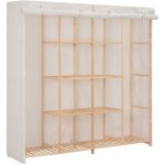 Garde - robe blanc 173x40x170 cm tissu