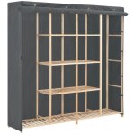 Garde - robe gris 173x40x170 cm tissu vidaxl