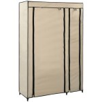 Garde - robe pliable cr�me 110x45x175 cm tissu vidaxl
