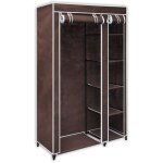 Garde - robe tissu marron vidaxl