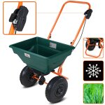 Gardebruk - epandeur 20 l grandes roues rgulation quantit graines engrais sable jardin gazon extrieur ...