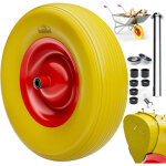 Deuba - gardebruk roue de brouette increvable 4. 80 / 4. 00 - 8  390mm 200kg axe jante en acier roue ...